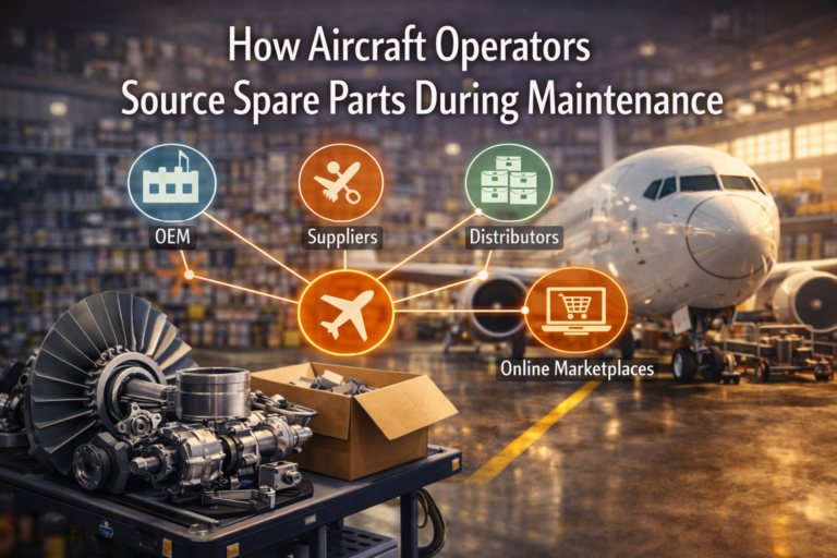 How Aircraft Operators Source Spare Parts During Maintenance