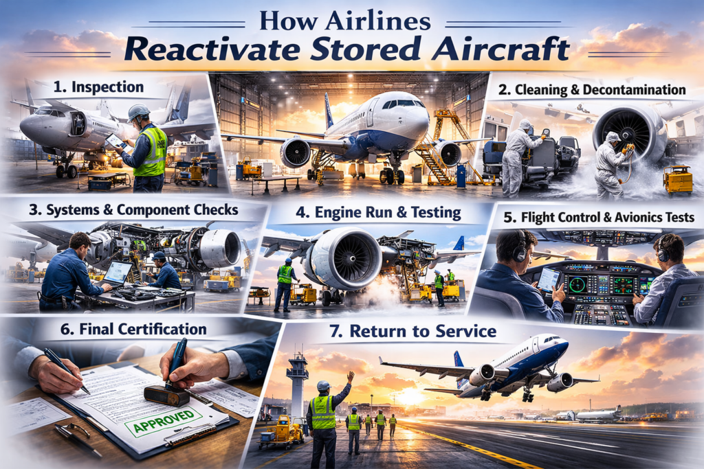How Airlines Reactivate Stored Aircraft
