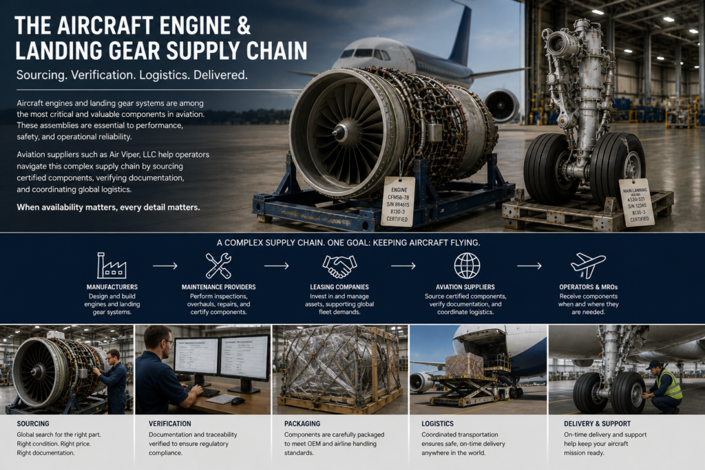 Aircraft Engine and Landing Gear Supply Chain Explained
