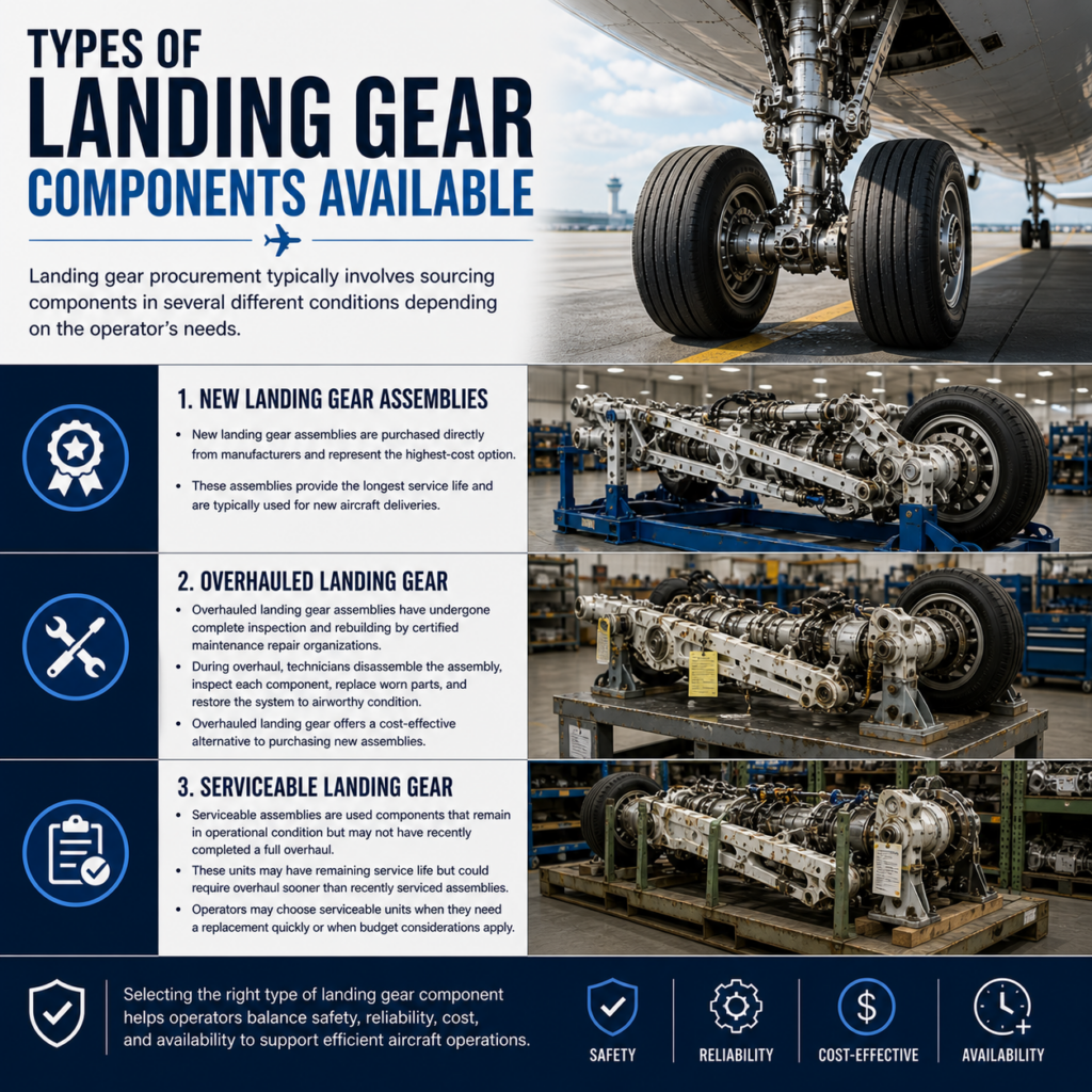 Types of Landing Gear Components Available