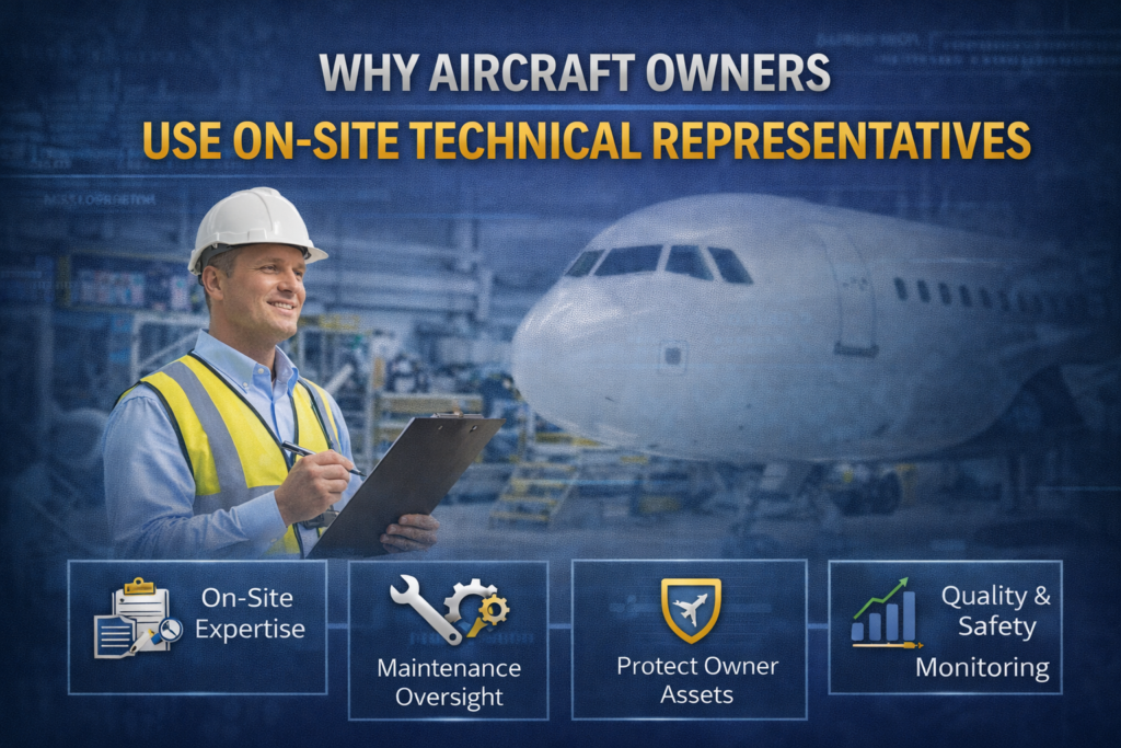 Why Aircraft Owners Use On-Site Technical Representatives