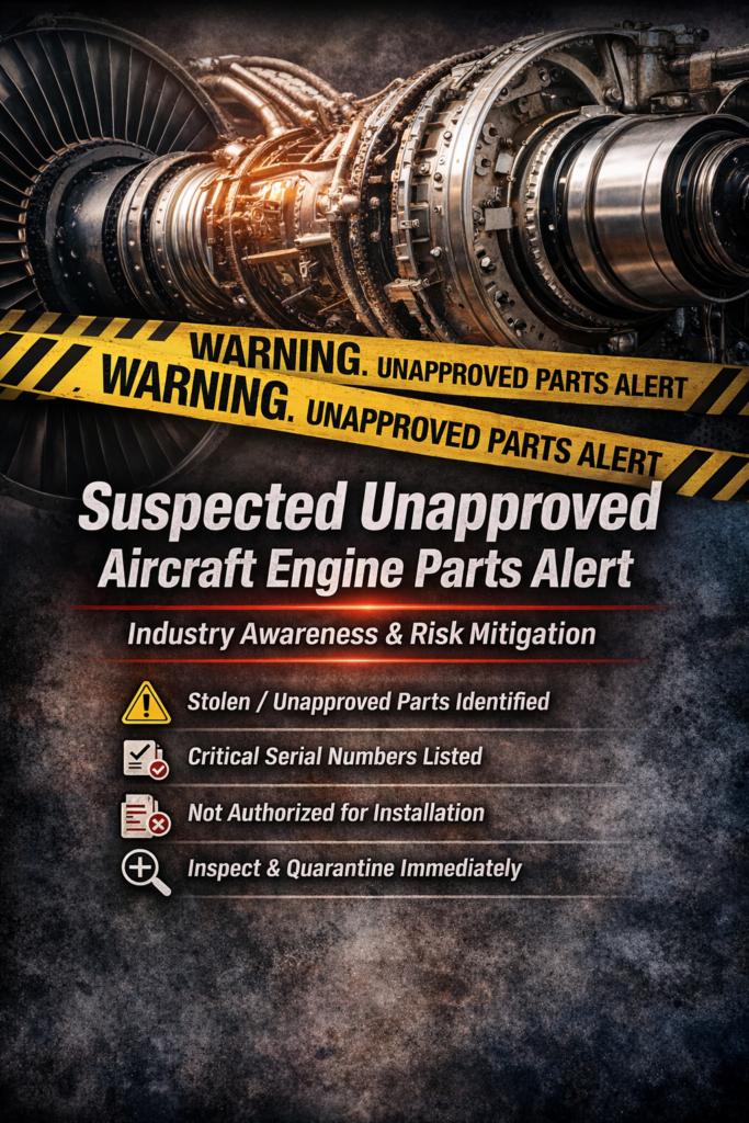 Suspected Unapproved Parts List - Check Your Inventory!